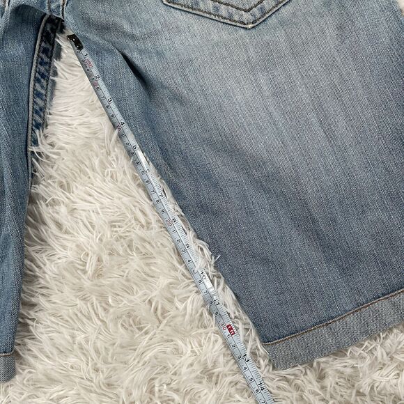 True Religion Blue Jean Shorts Straight Size 32 - Picture 6 of 6